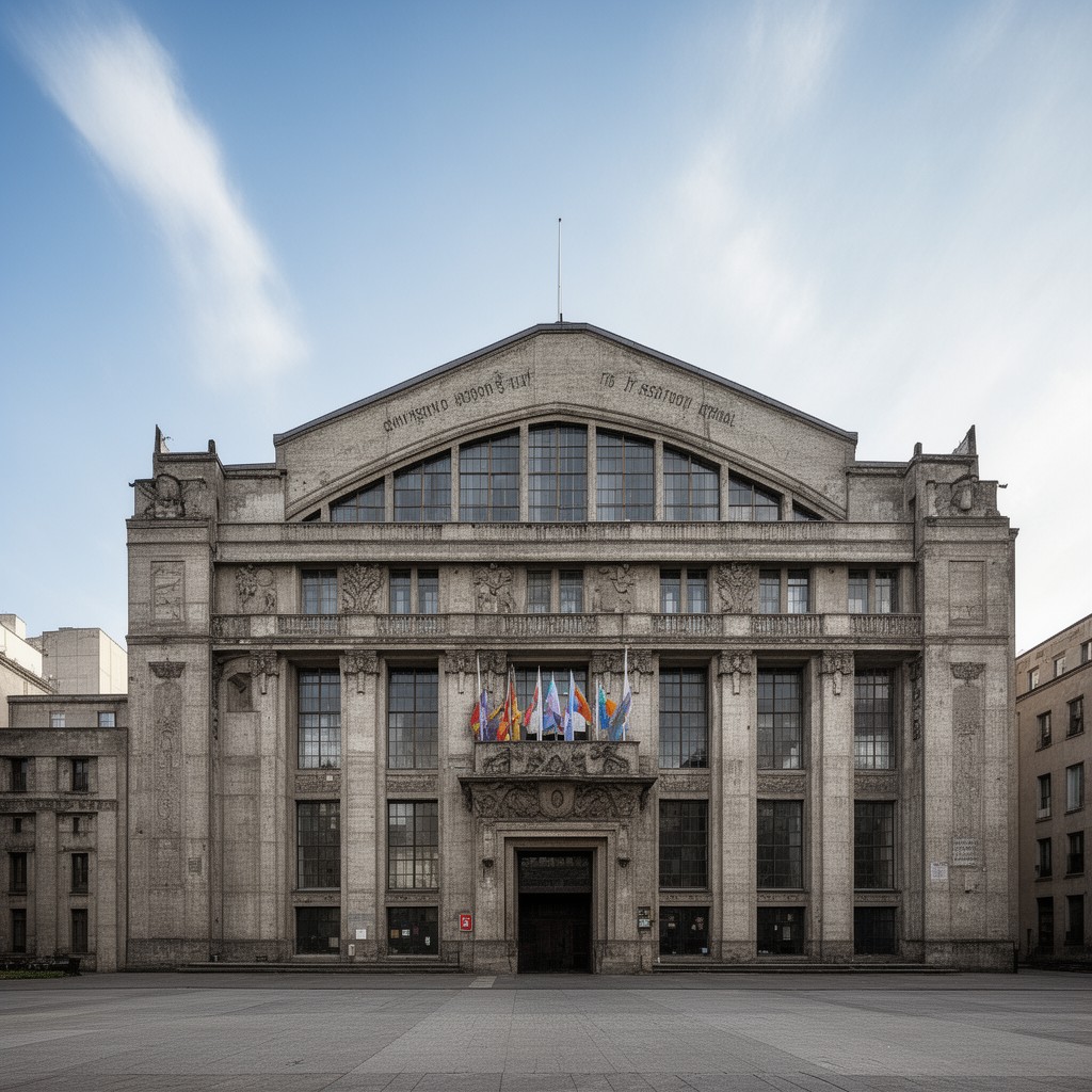 AI-generated illustration of Centennial Hall