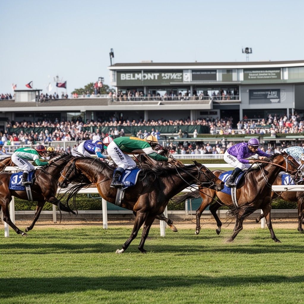 AI-generated illustration of Belmont Stakes