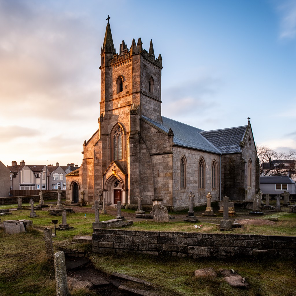 AI-generated illustration of Monifieth Parish Church