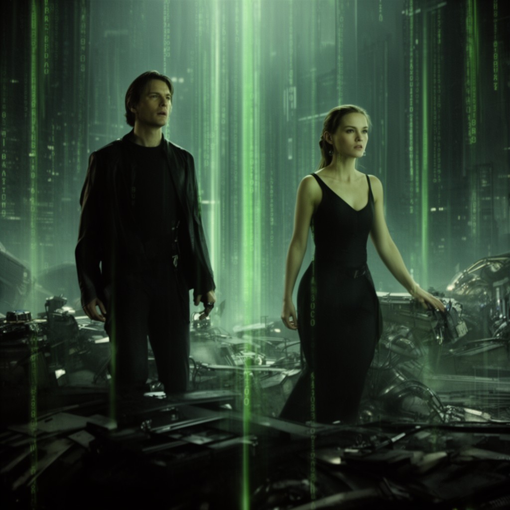 AI-generated illustration of The Matrix Revolutions