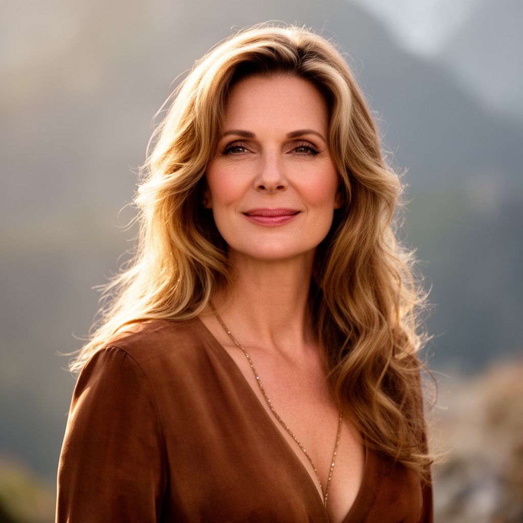 AI-generated illustration of Roma Downey