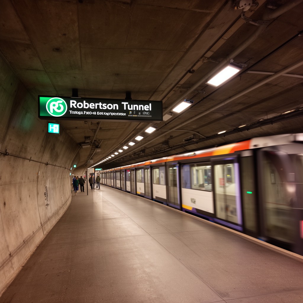 AI-generated illustration of Robertson Tunnel