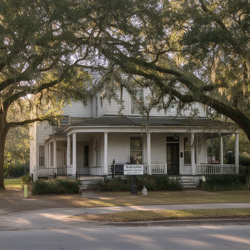 AI-generated illustration of Marianna Historic District