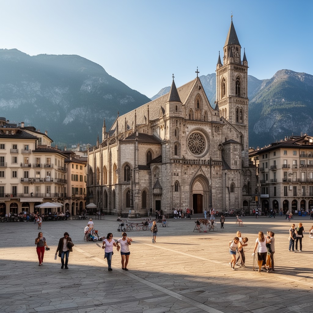 AI-generated illustration of Piazza Duomo