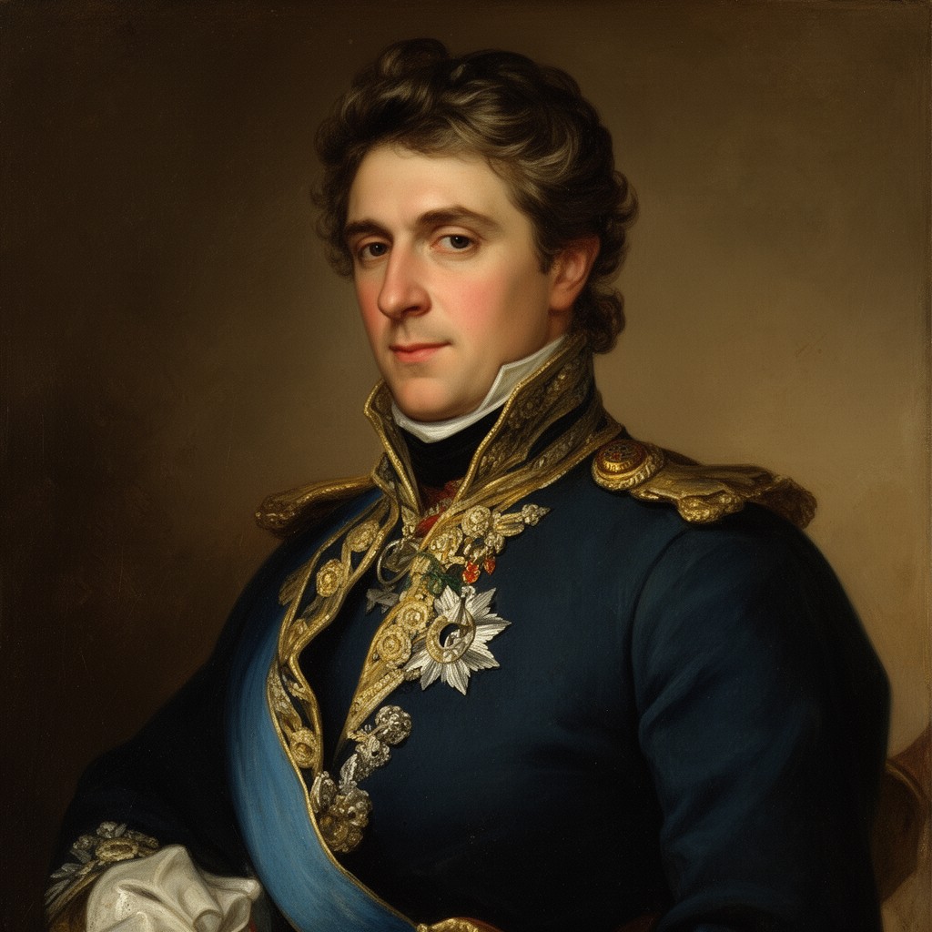 AI-generated illustration of Anton von Zach