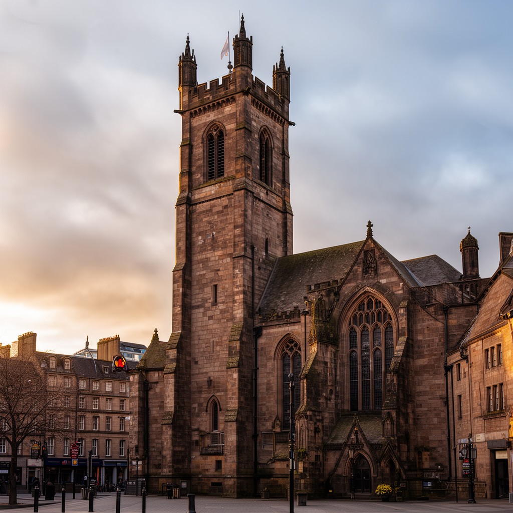 AI-generated illustration of St John’s Kirk of Perth