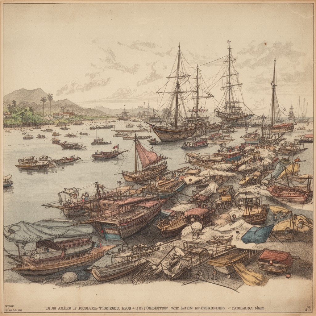 AI-generated illustration of Dutch East Indies