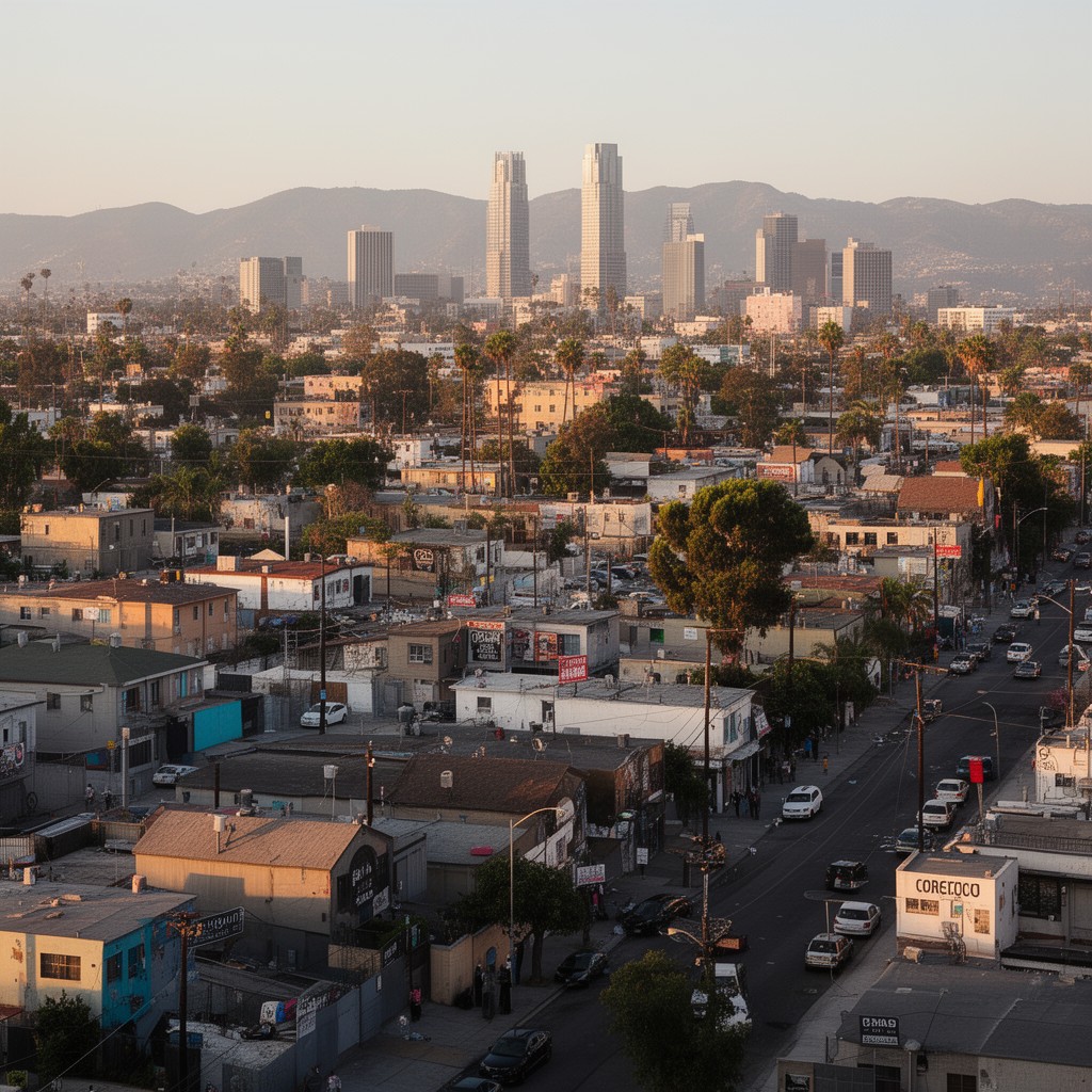 AI-generated illustration of Lynwood, California, United States