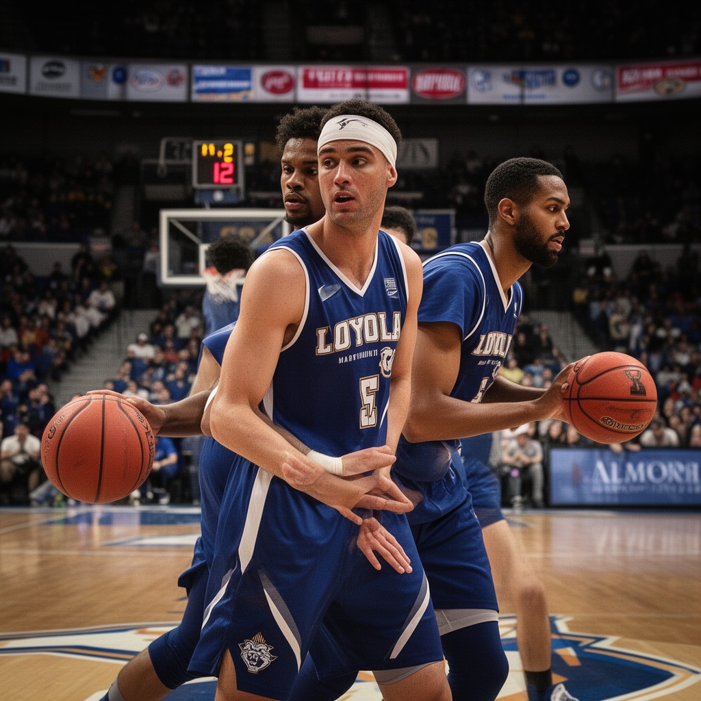 AI-generated illustration of Loyola Marymount Lions men's basketball