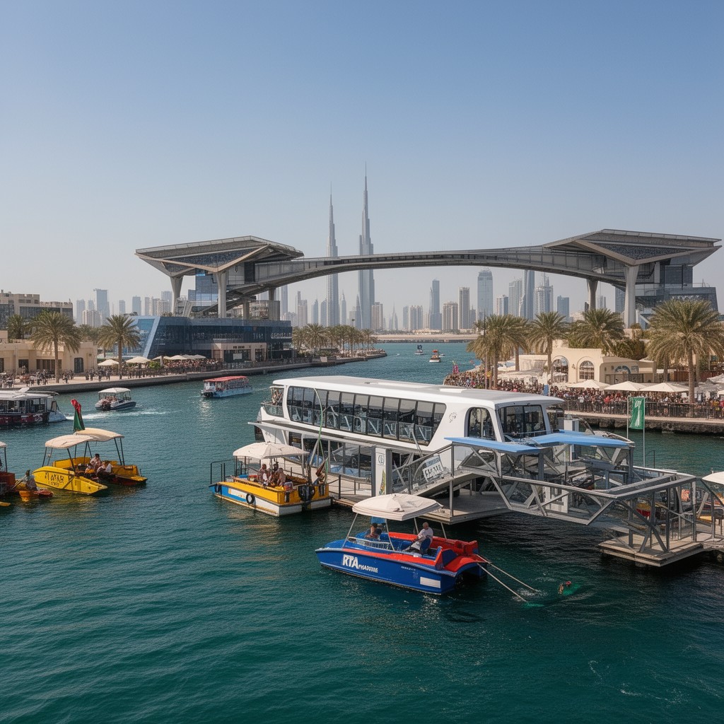 AI-generated illustration of RTA Marine transport system
