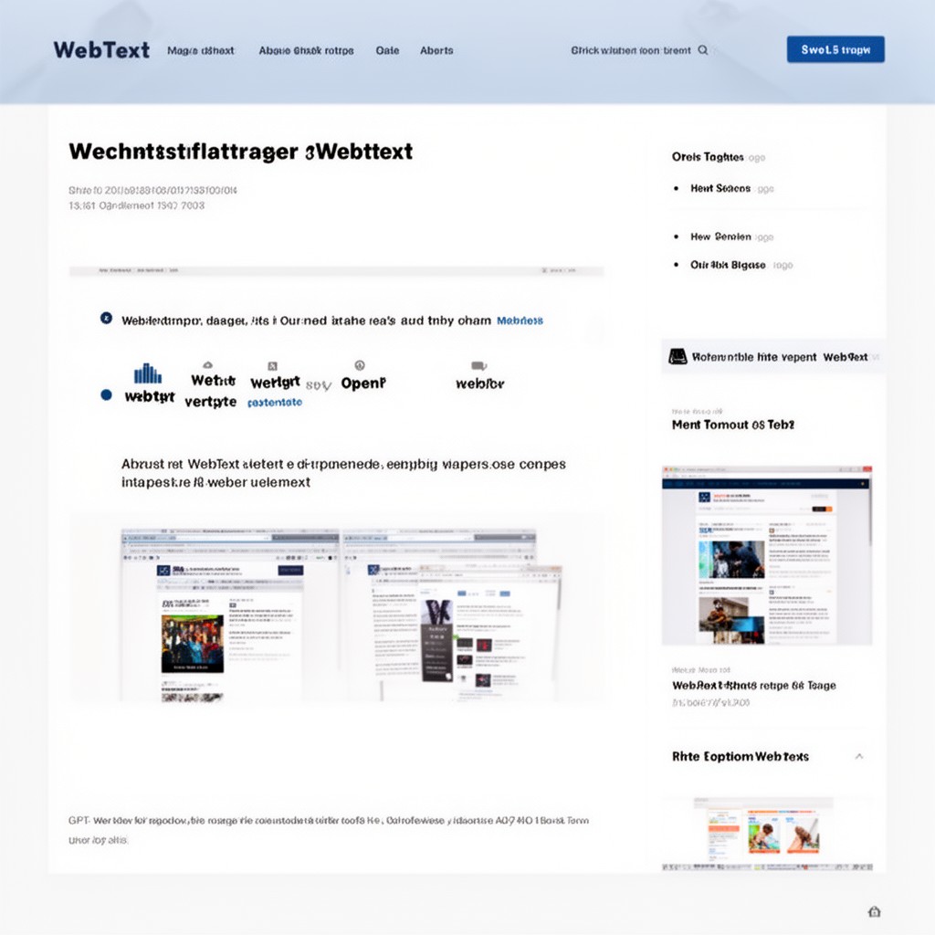 AI-generated illustration of WebText dataset