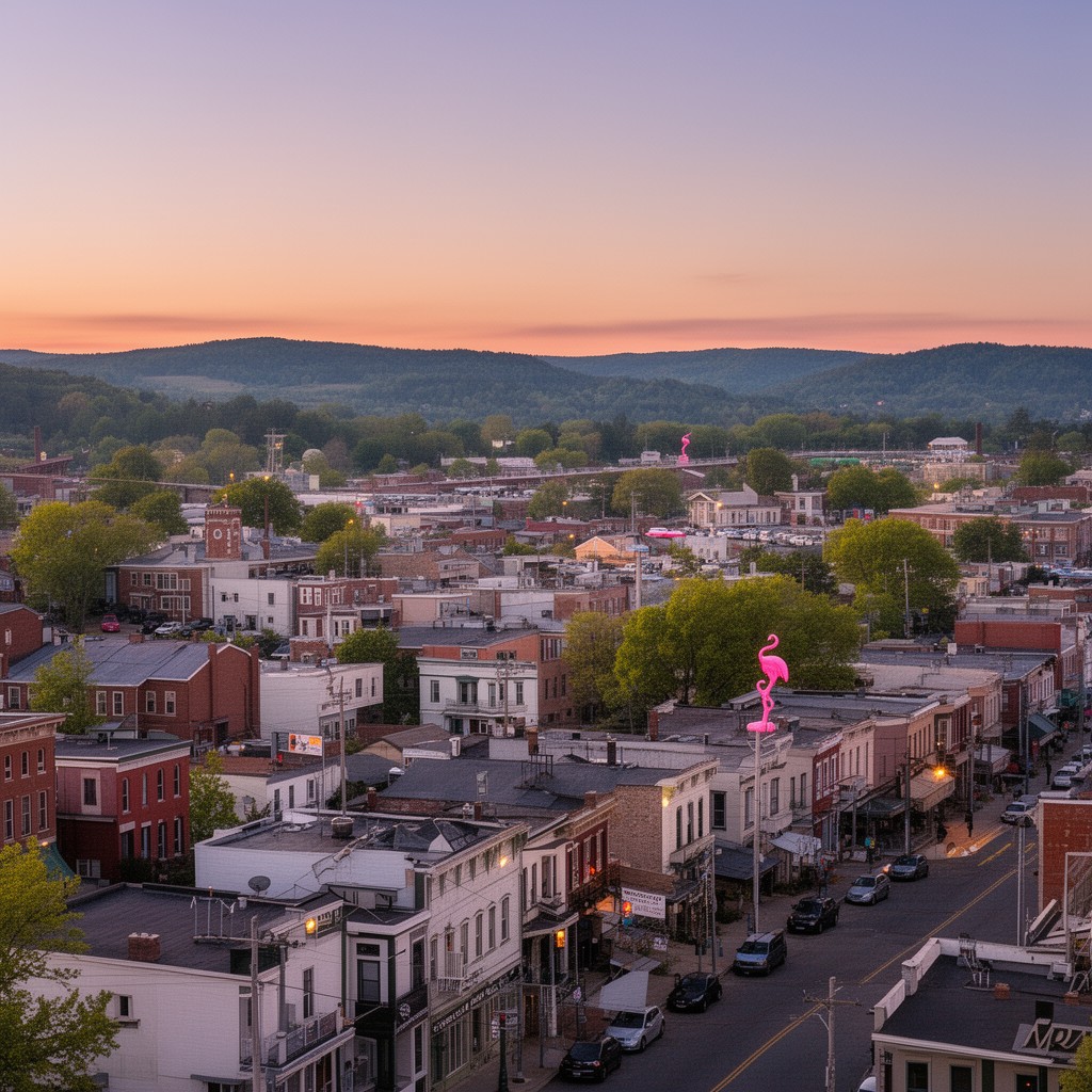 AI-generated illustration of city of Leominster, Massachusetts