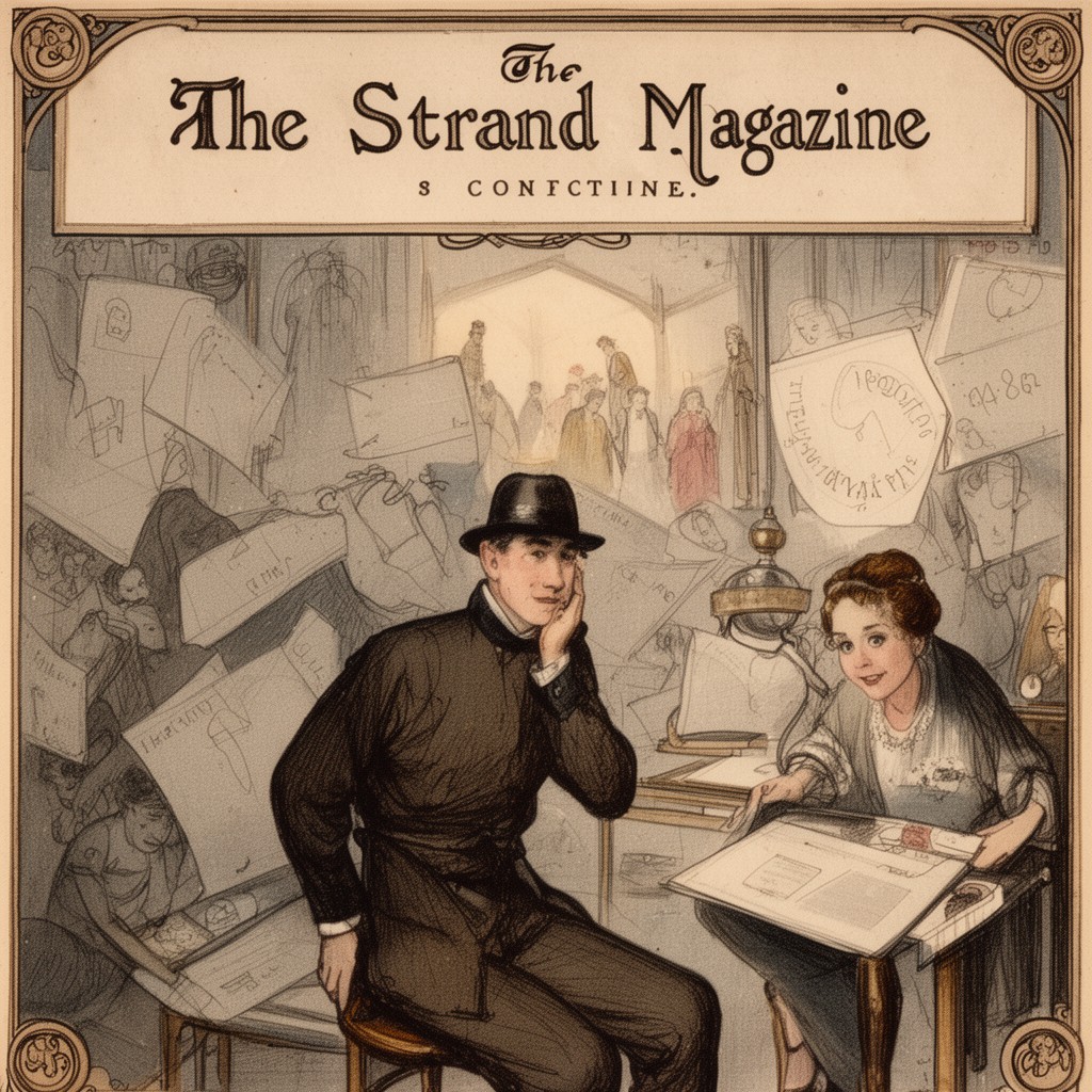 AI-generated illustration of The Strand Magazine