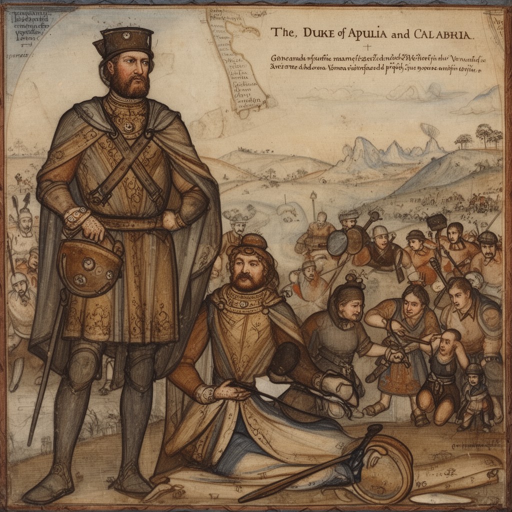 AI-generated illustration of Duke of Apulia and Calabria
