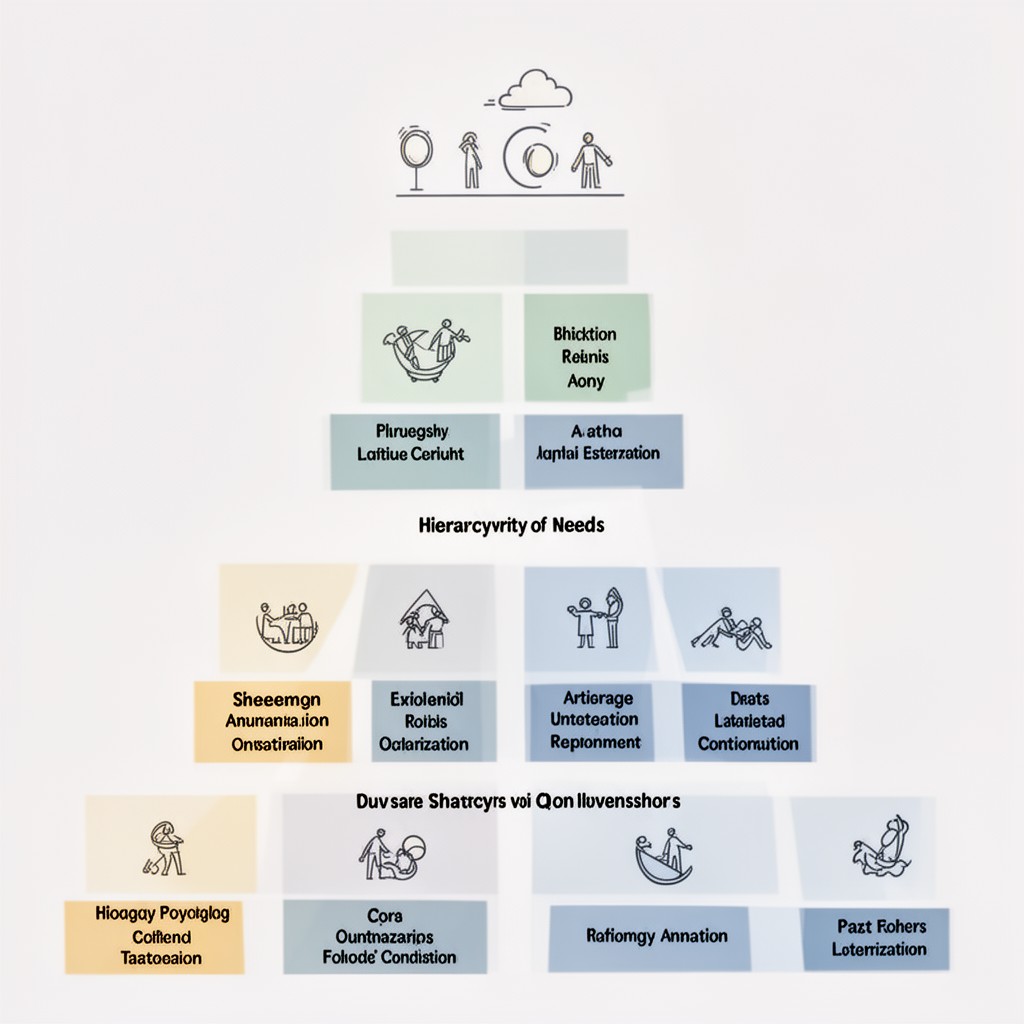 AI-generated illustration of hierarchy of needs