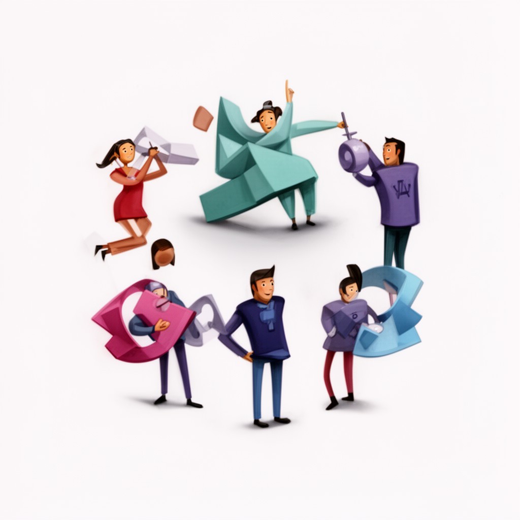 AI-generated illustration of Gestalt psychology