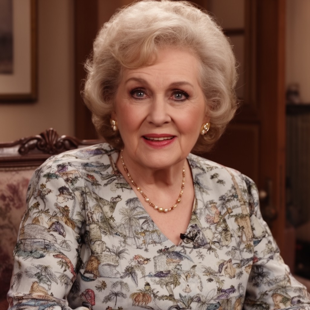 AI-generated illustration of Betty White