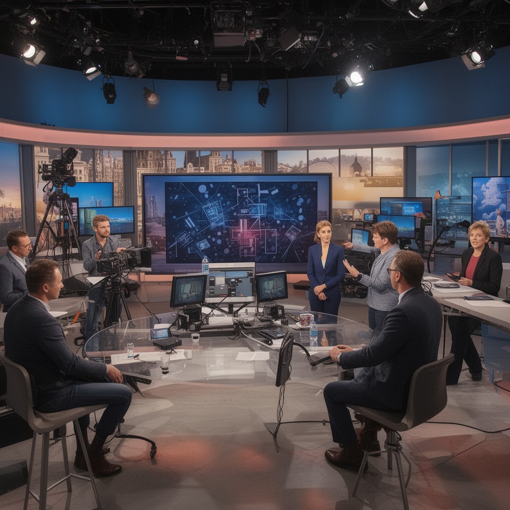 AI-generated illustration of United States daytime television industry