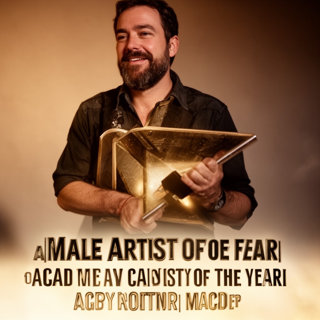 AI-generated illustration of Male Artist of the Year