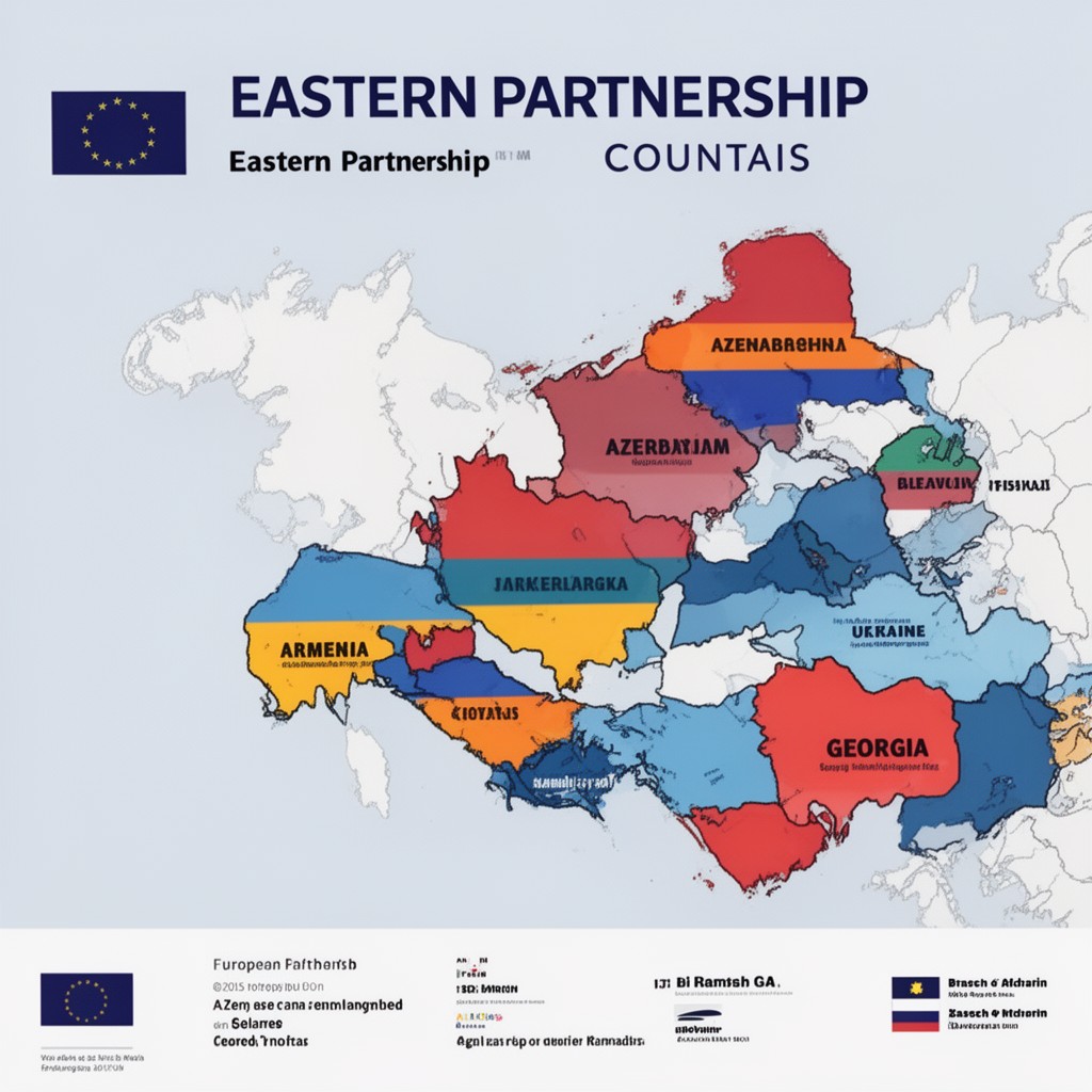 AI-generated illustration of Eastern Partnership countries