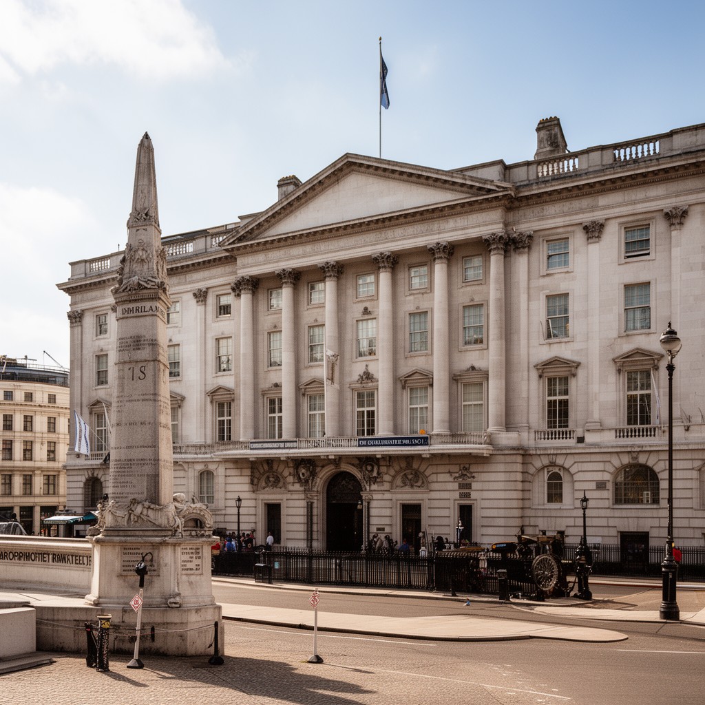 AI-generated illustration of Admiralty, Whitehall