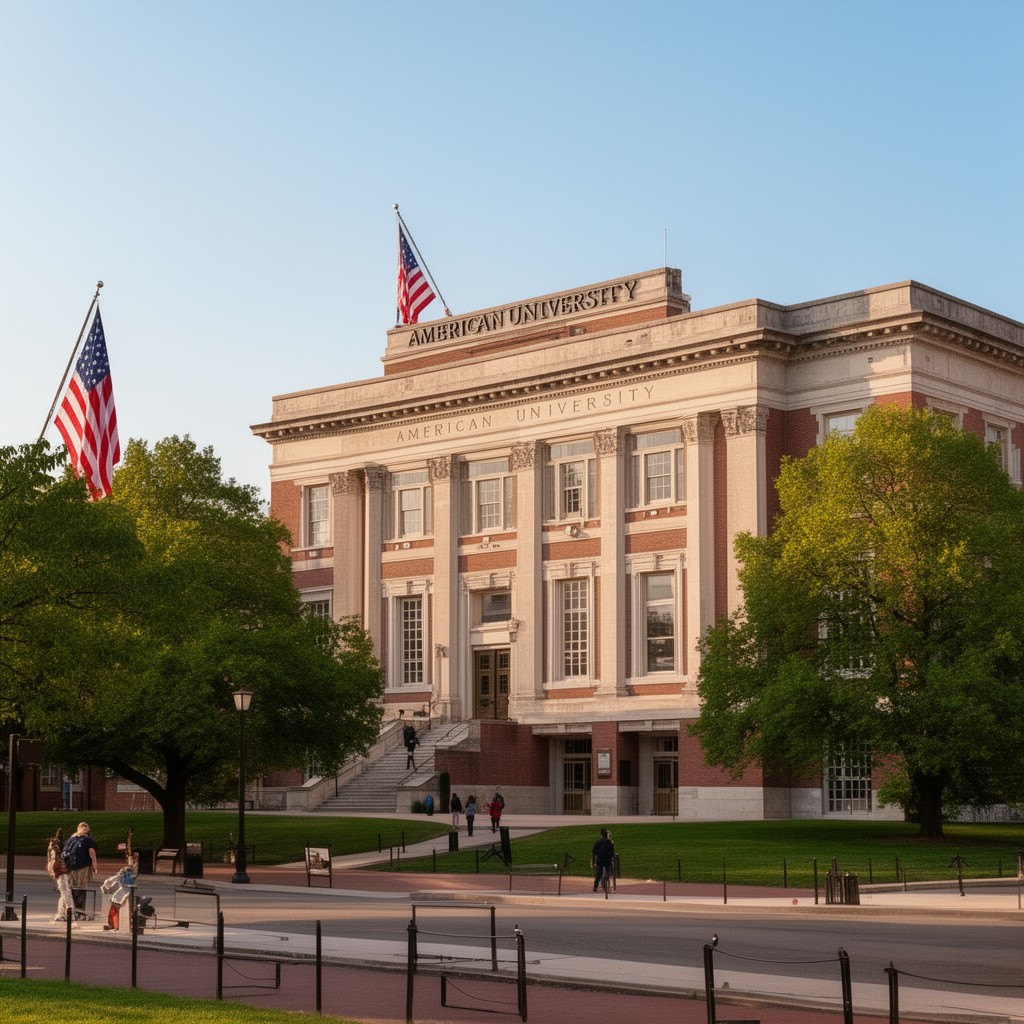 AI-generated illustration of American University