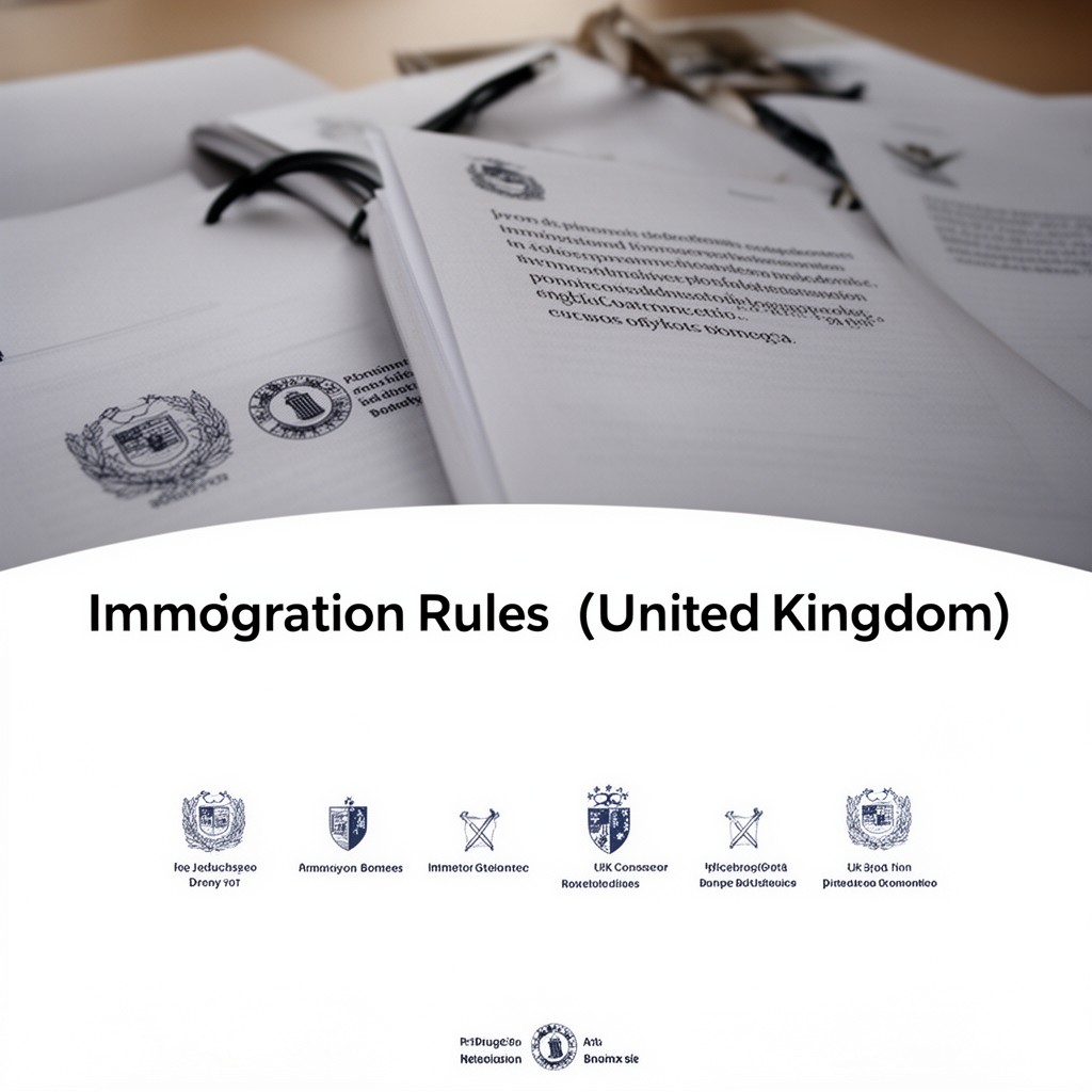 AI-generated illustration of Immigration Rules (United Kingdom)
