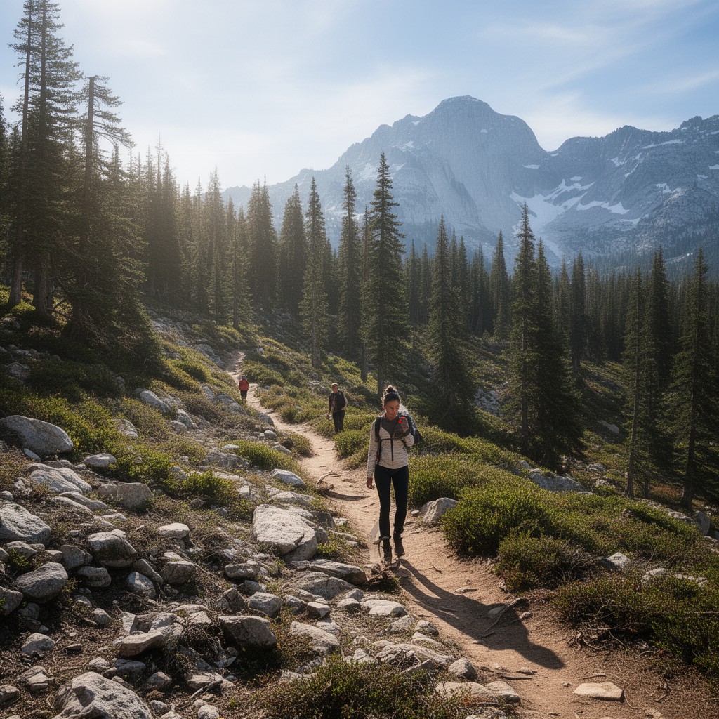AI-generated illustration of John Muir Trail