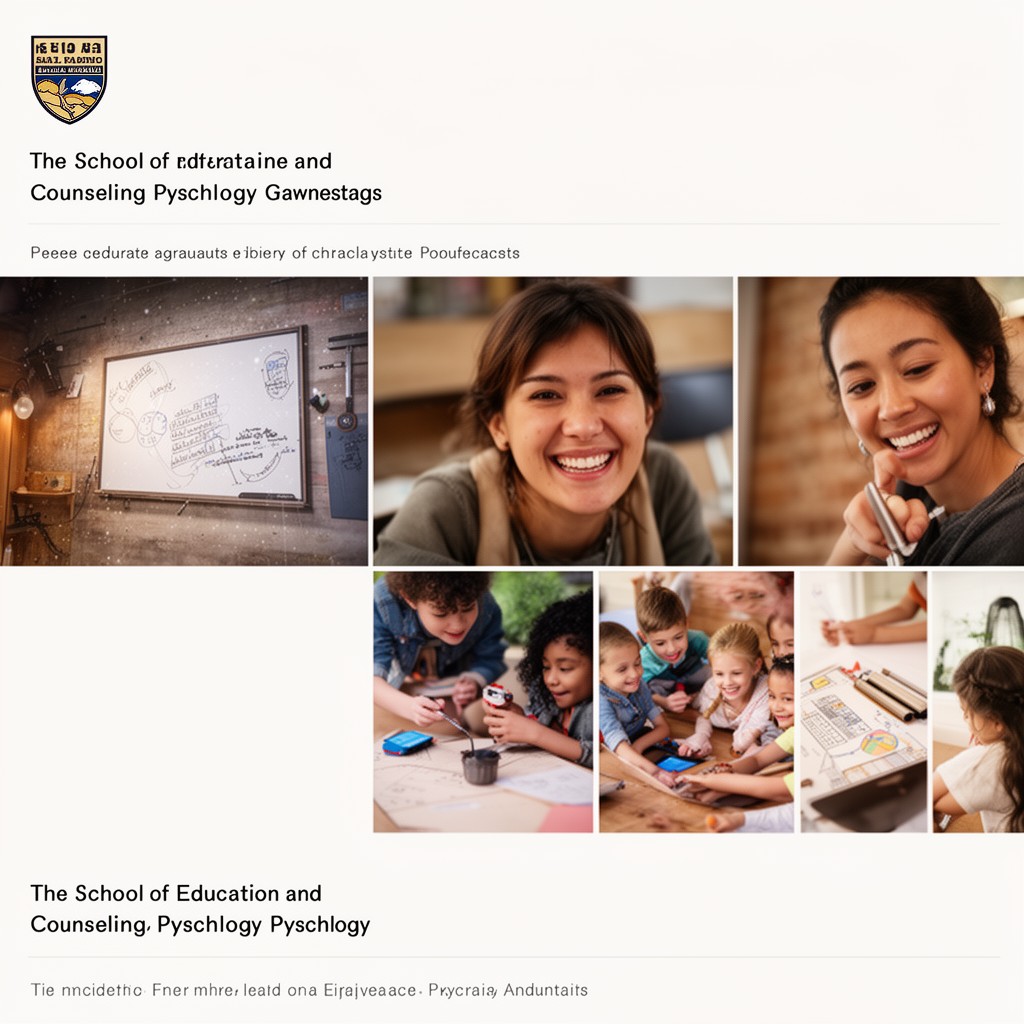 AI-generated illustration of School of Education and Counseling Psychology