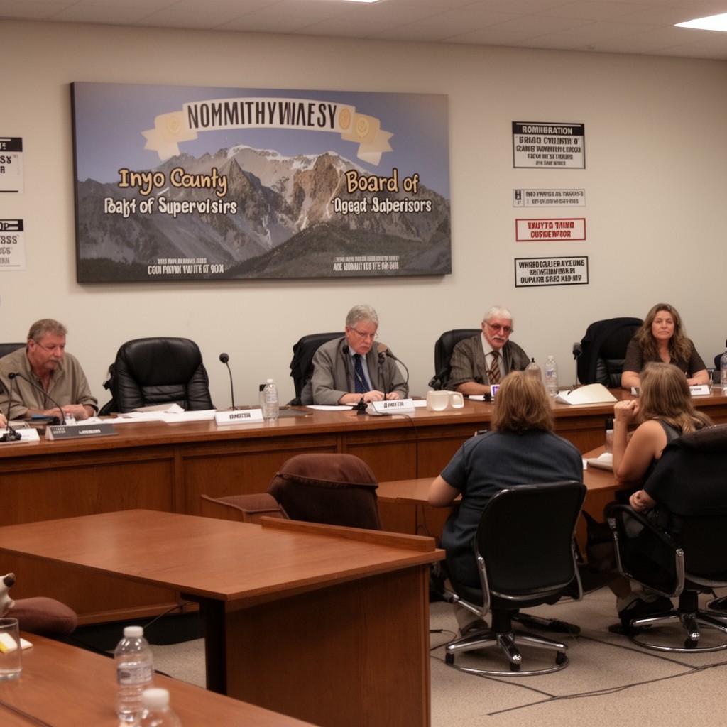 AI-generated illustration of Inyo County Board of Supervisors