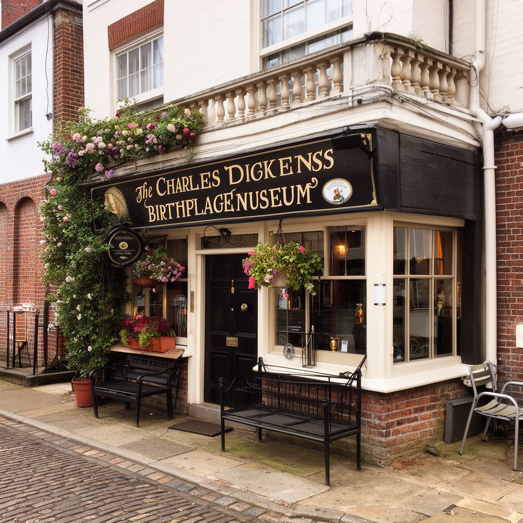AI-generated illustration of Charles Dickens Birthplace Museum