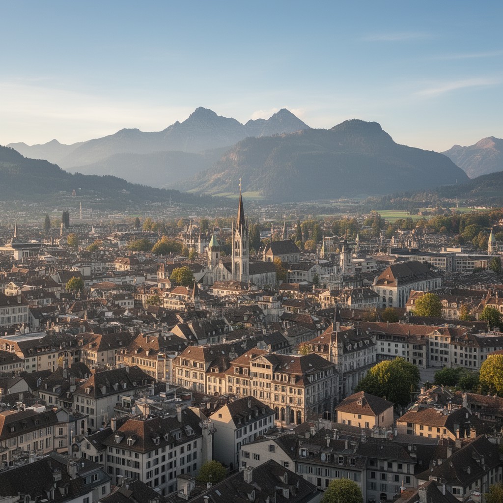 AI-generated illustration of Canton of Bern administrative district of Bern-Mittelland