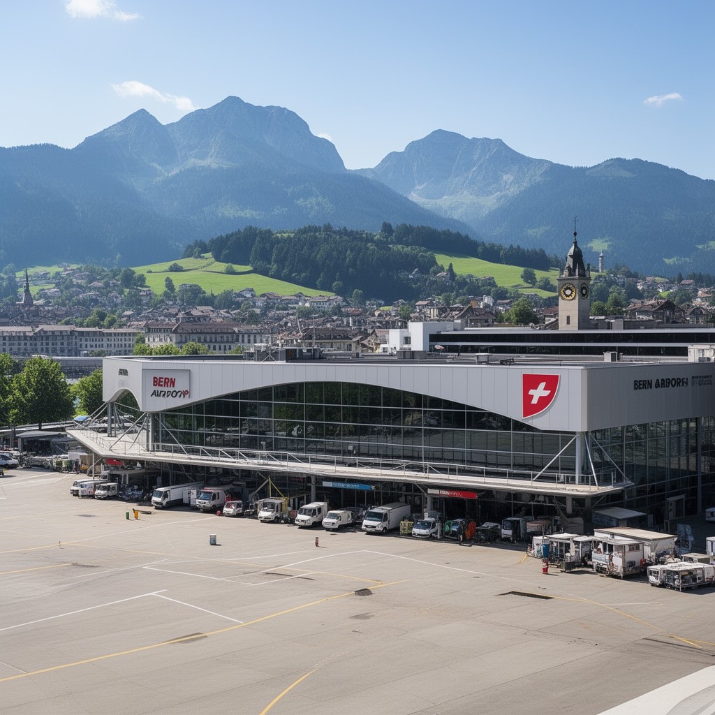 AI-generated illustration of Bern Airport