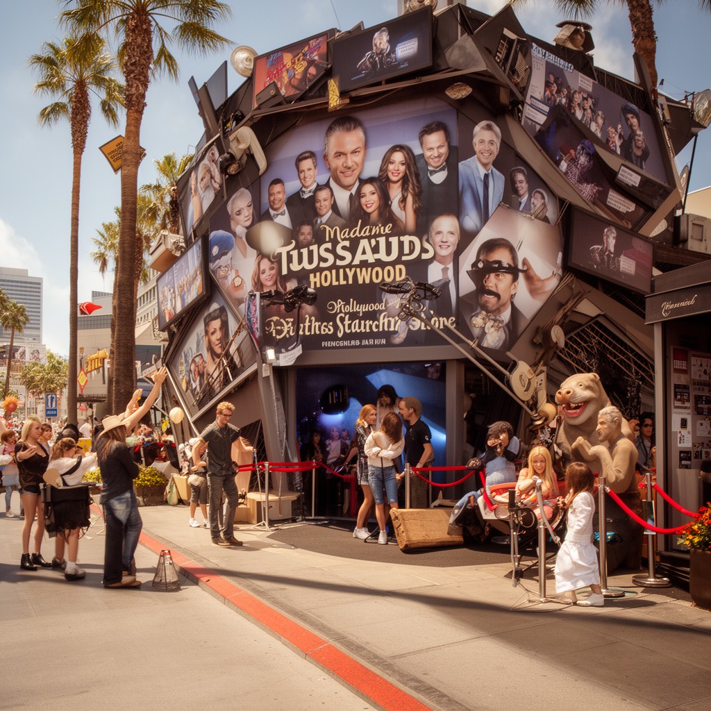 AI-generated illustration of Madame Tussauds Hollywood