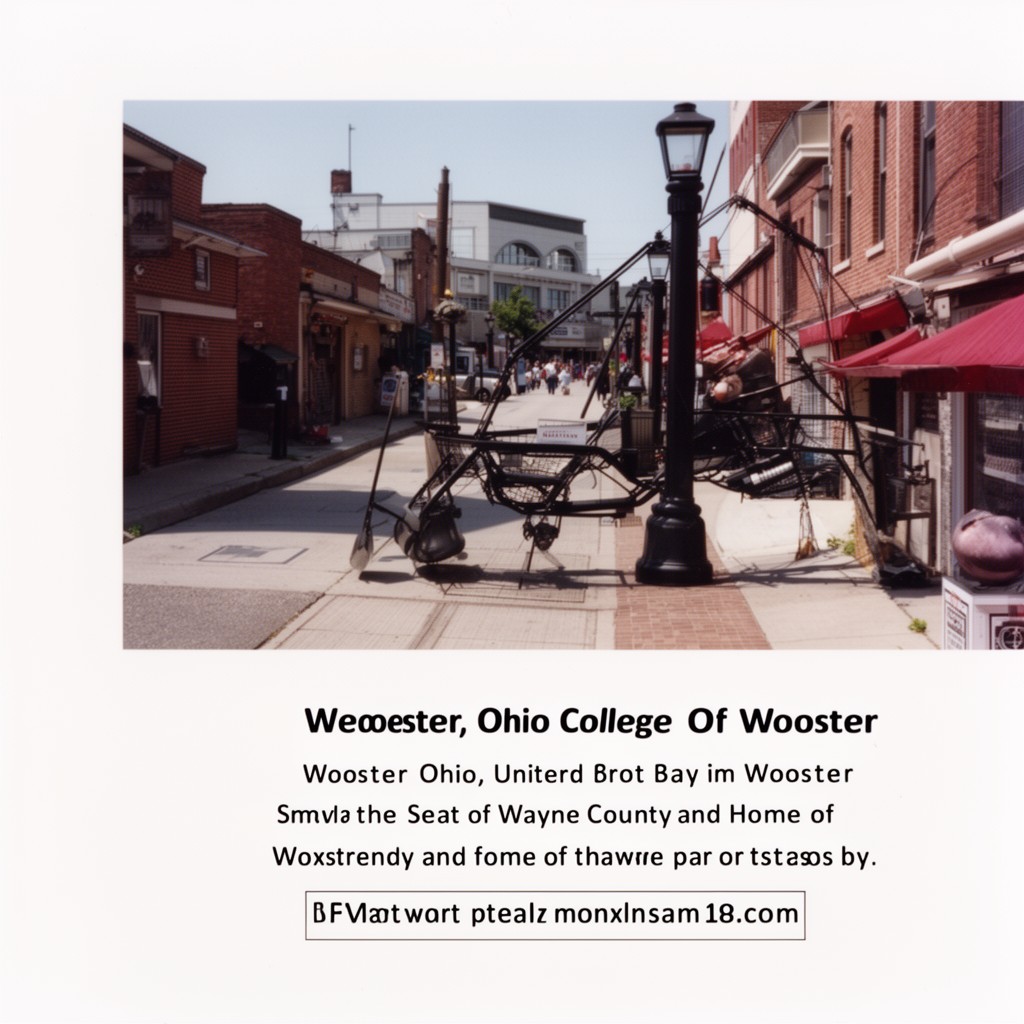 AI-generated illustration of Wooster, Ohio, United States