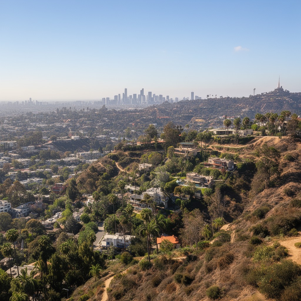 AI-generated illustration of Runyon Canyon Park