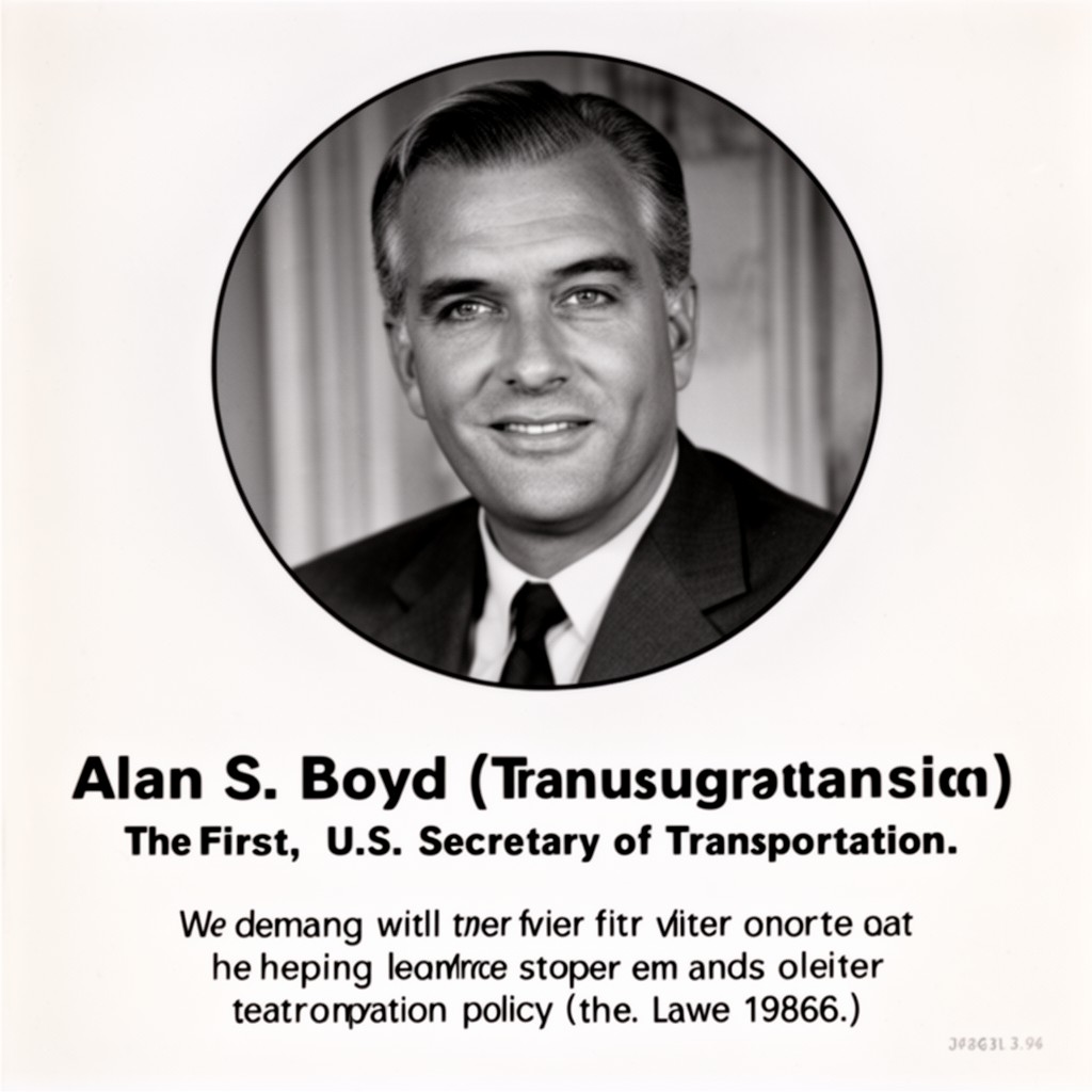 AI-generated illustration of Alan S. Boyd