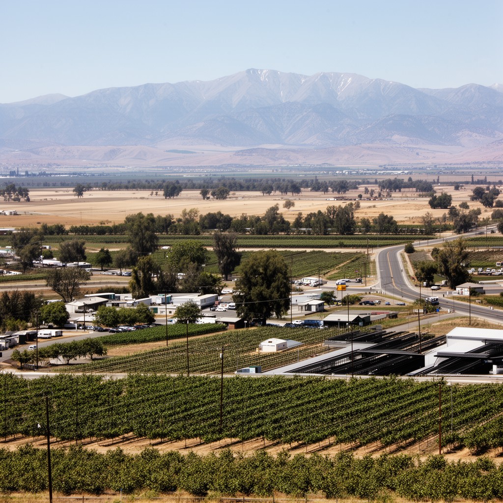 AI-generated illustration of Tulare County, California