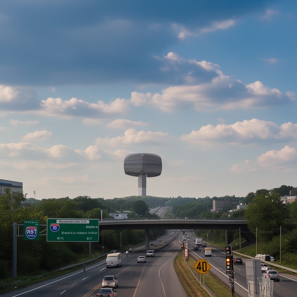 AI-generated illustration of Interstate 990