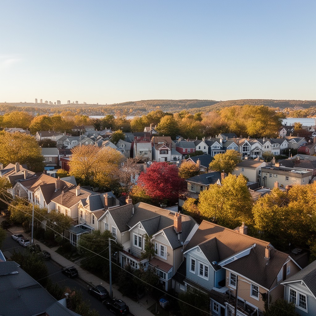 AI-generated illustration of Tuckahoe, New York
