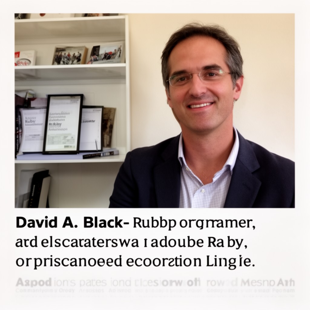 AI-generated illustration of David A. Black
