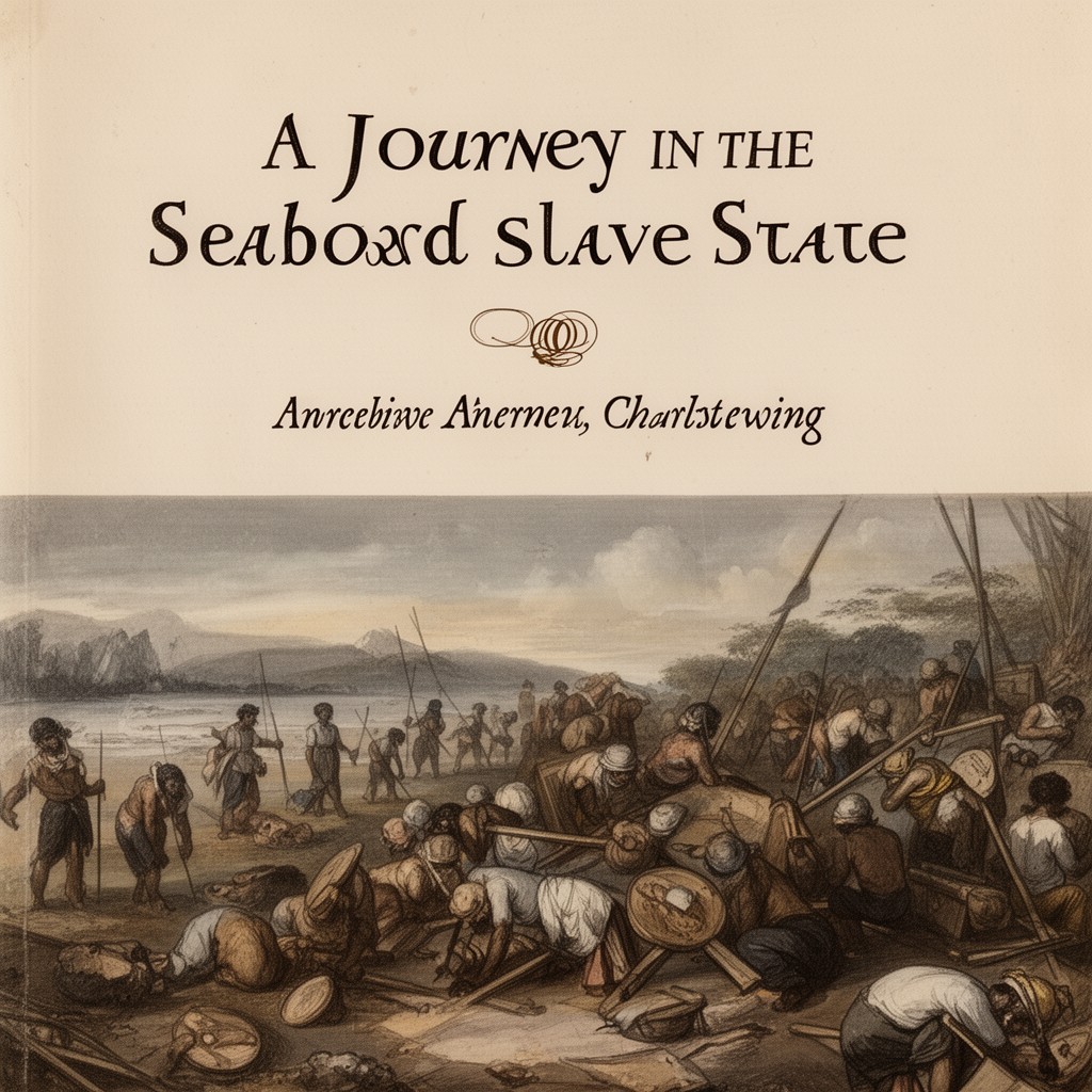 AI-generated illustration of A Journey in the Seaboard Slave States