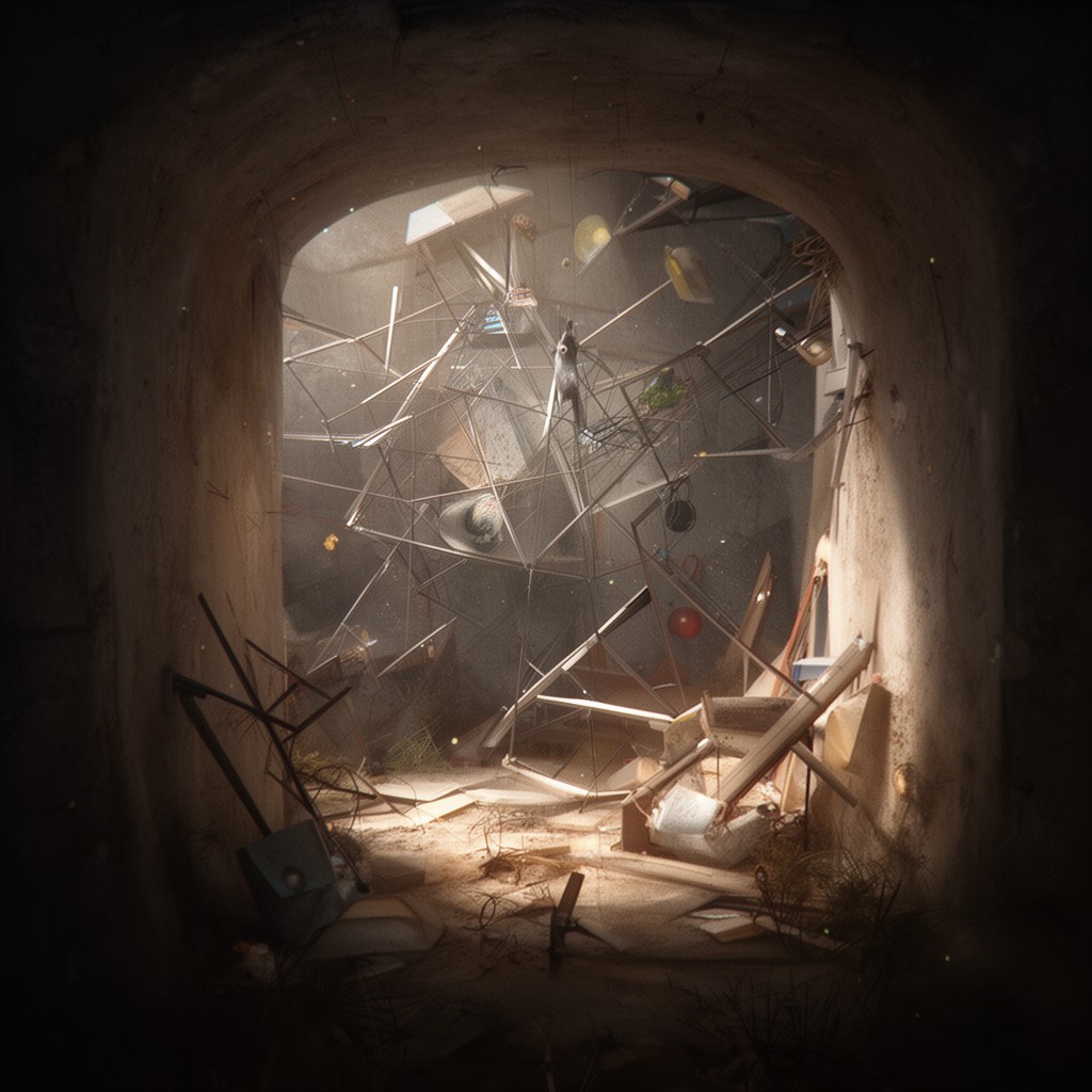 AI-generated illustration of The niche: an abstractly inhabited hypervolume