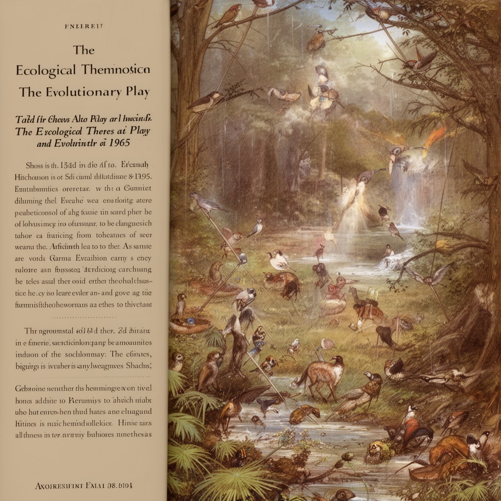 AI-generated illustration of The Ecological Theater and the Evolutionary Play