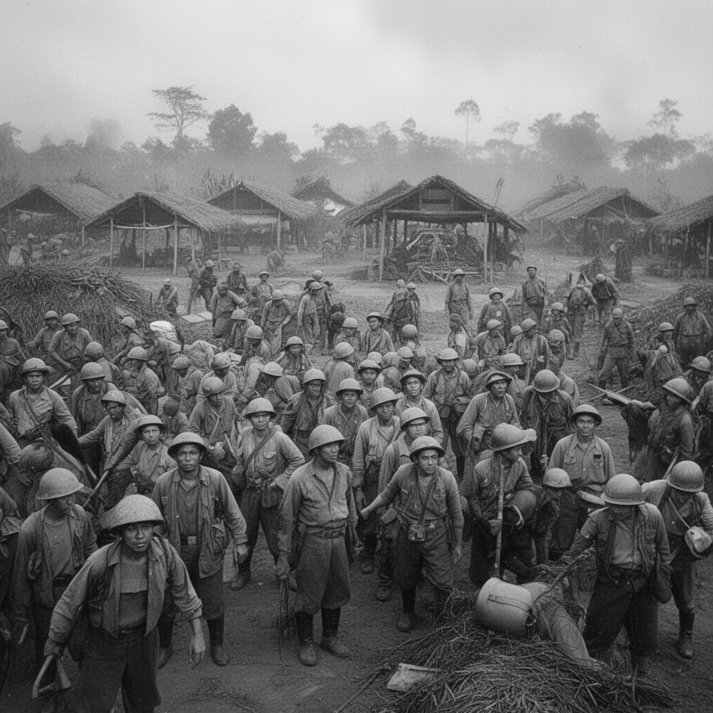 AI-generated illustration of Burma campaign