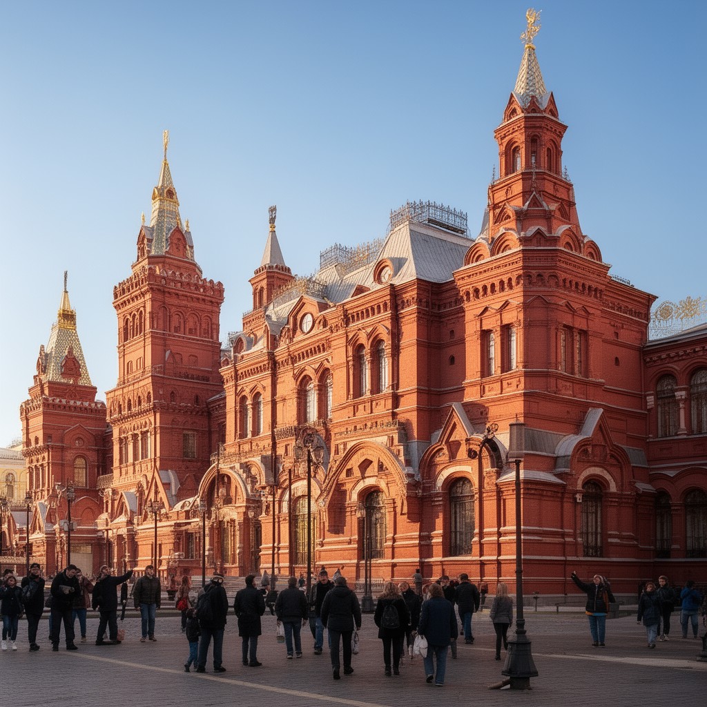 AI-generated illustration of State Historical Museum