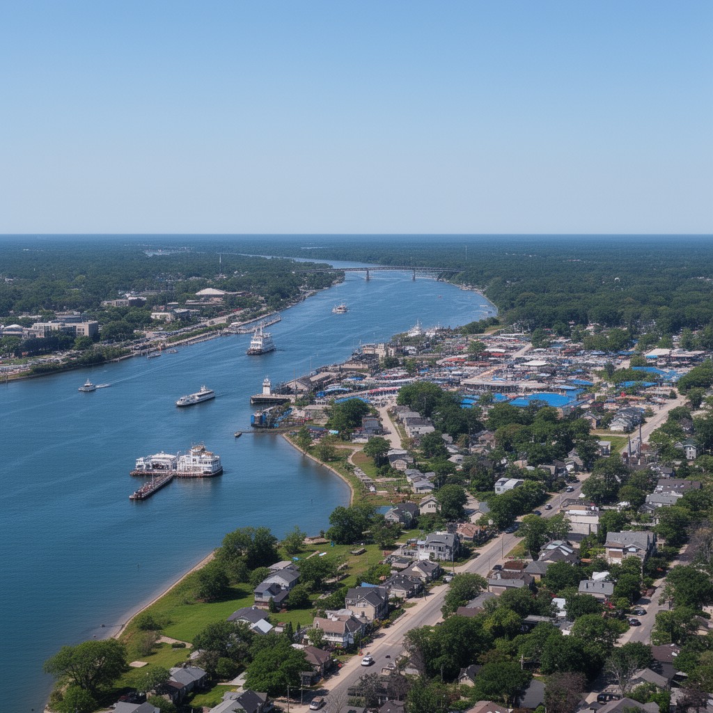 AI-generated illustration of Blue Water Area