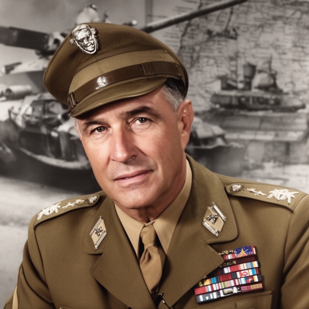 AI-generated illustration of George S. Patton