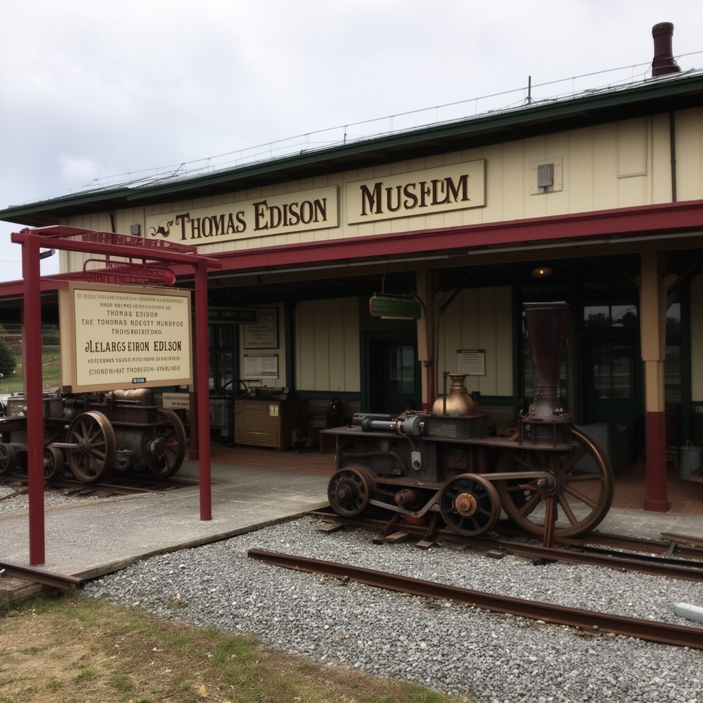 AI-generated illustration of Thomas Edison Depot Museum