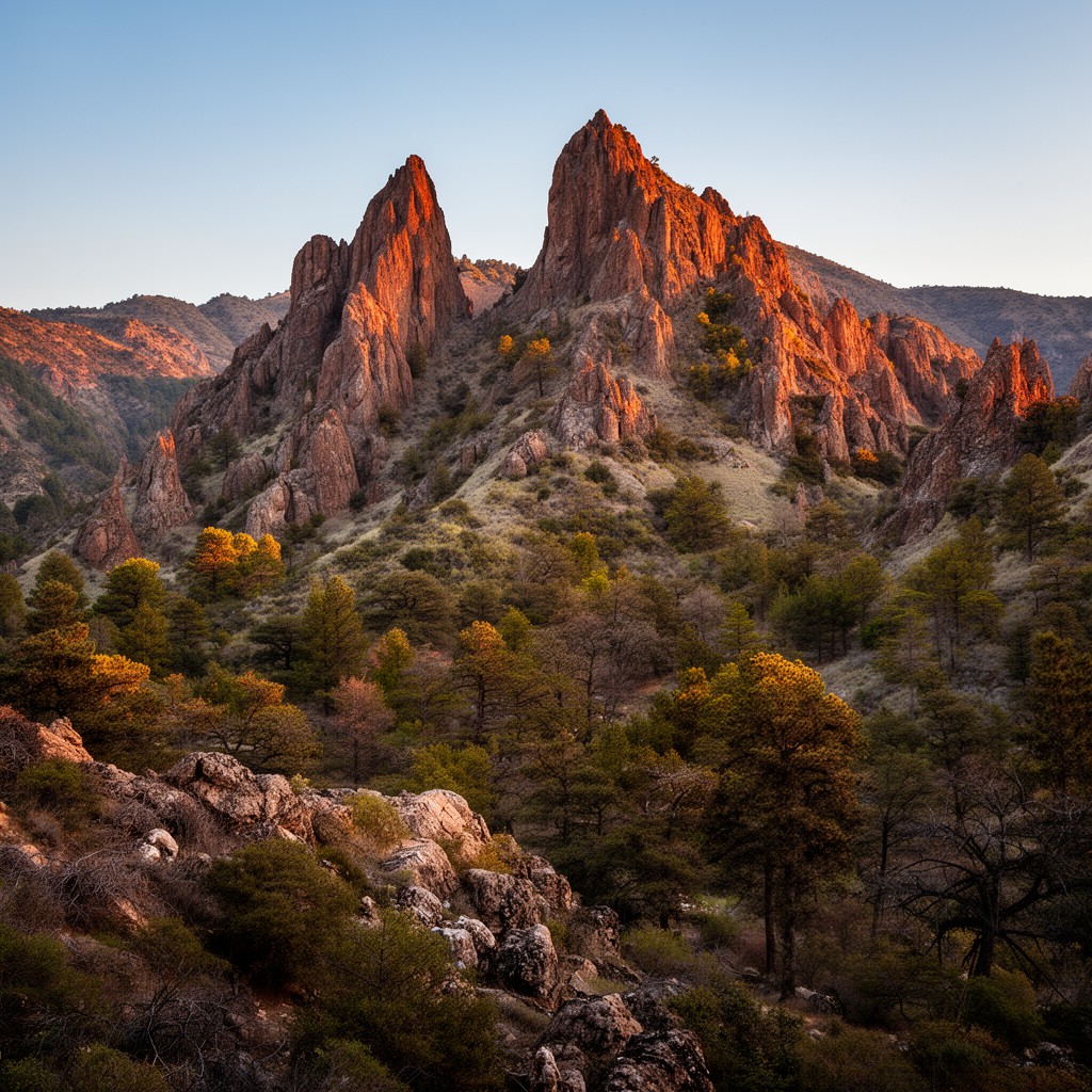 AI-generated illustration of Pinnacles National Park